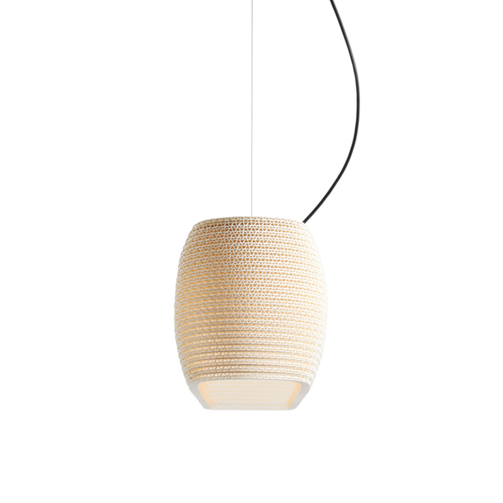 Oliv Recycled Cardboard Pendant By Graypants
