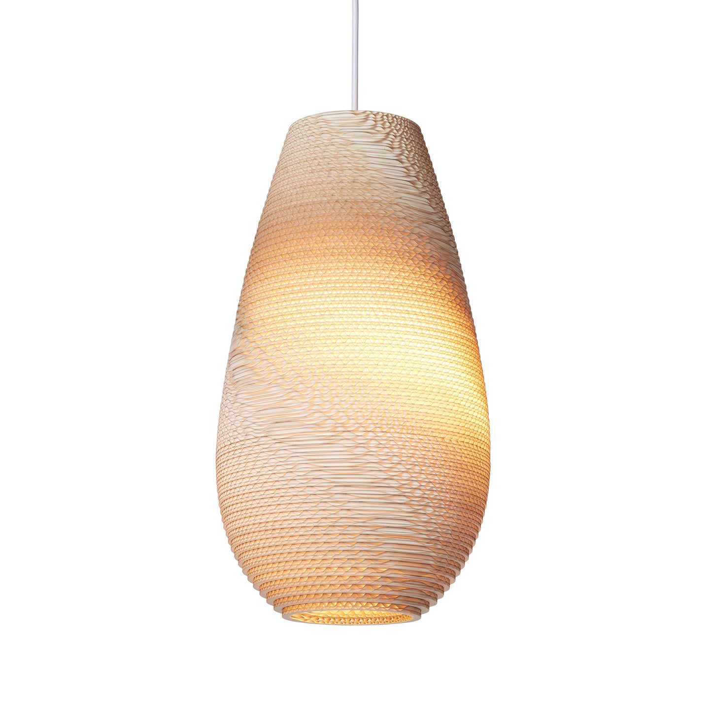 Recycled Cardboard Pendant Light By Graypants