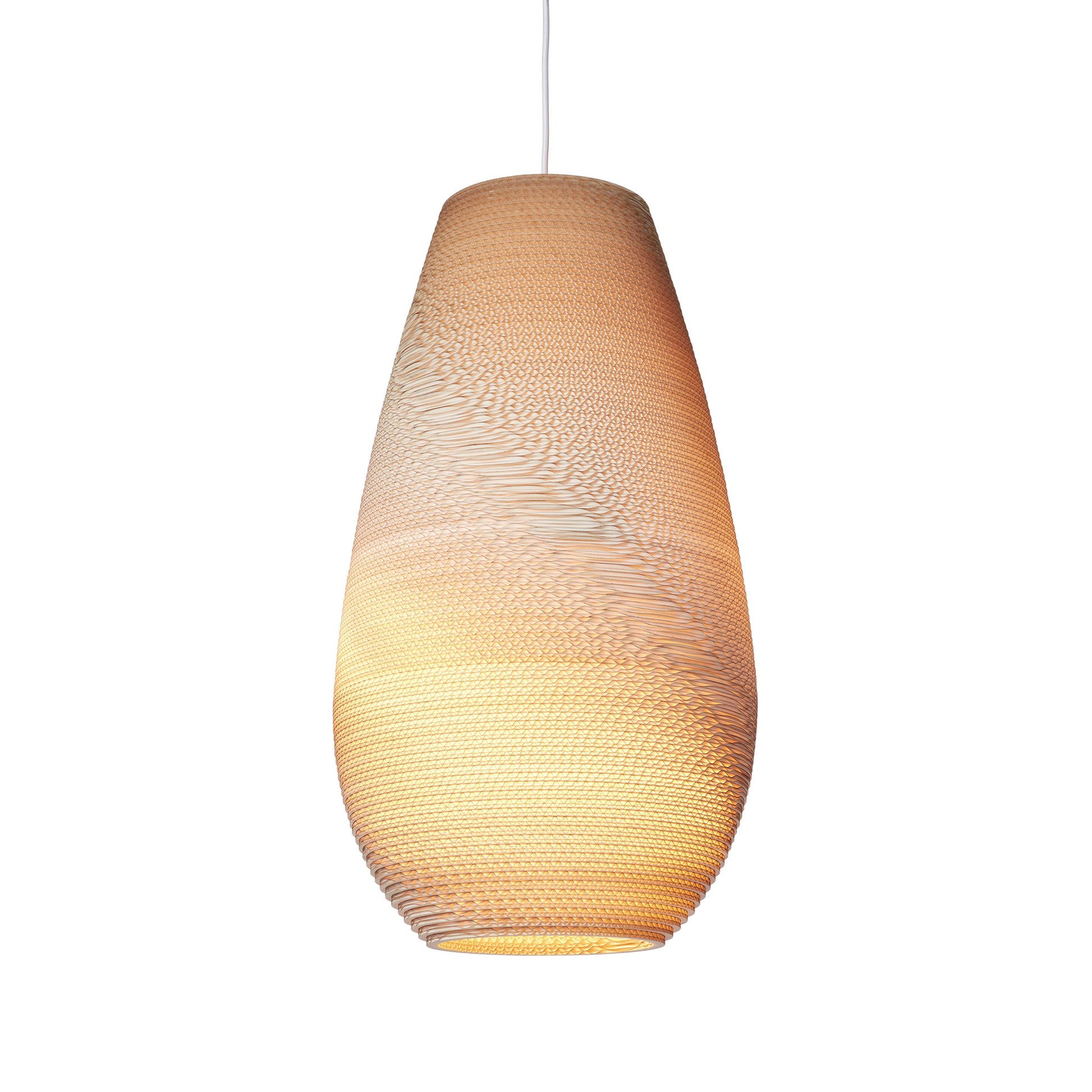Recycled Cardboard Pendant Light By Graypants