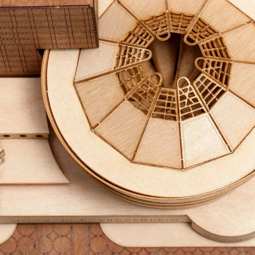 Little Building Co. Solomon R. Guggenheim Museum – wooden model kit, photo 17