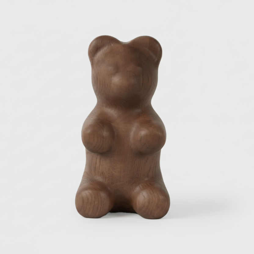 Boyhood Gummy Bear wooden figure in smoked oak, Large (image 2)