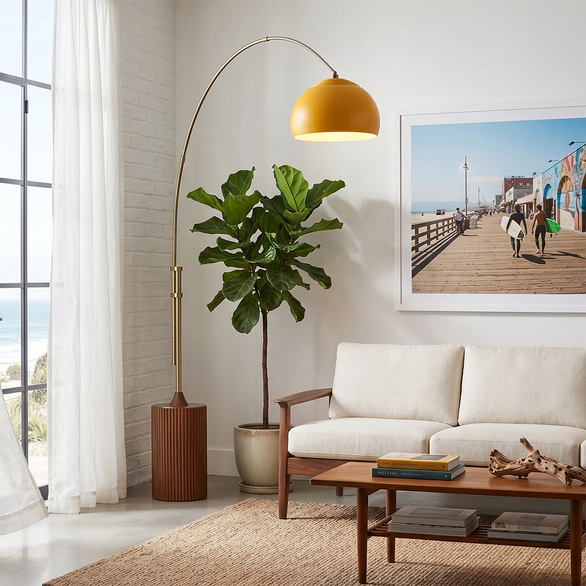 Tambo Half Dome Adjustable Arc Lamp by Nova of California – view 2
