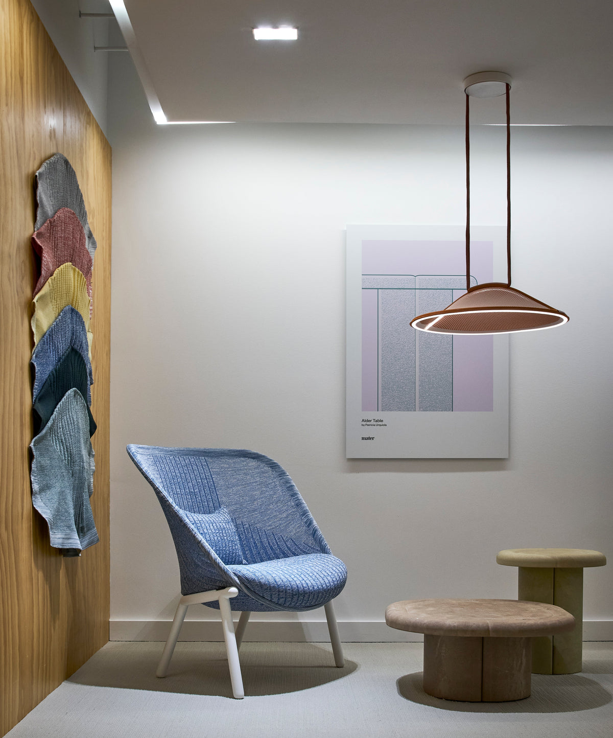Pantaya pendant in a Haworth showroom detail view