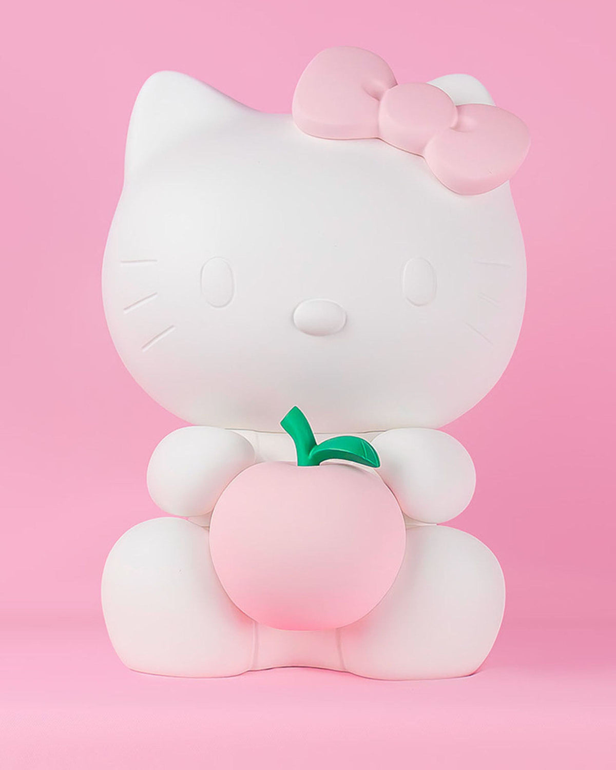 Leblon Delienne Hello Kitty Apple sculpture in Matt White & Pastel Pink, 10 inch – view 3