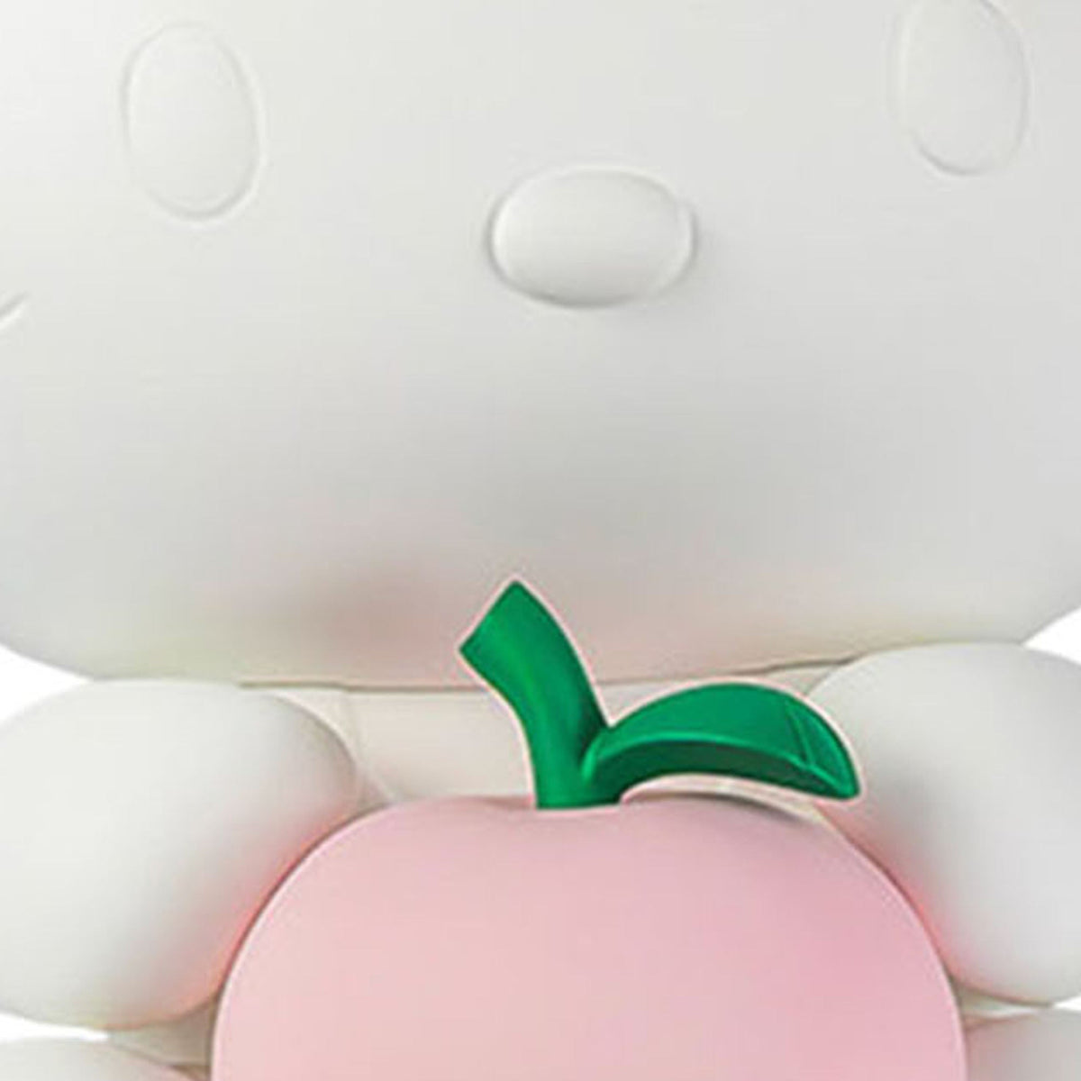 Leblon Delienne Hello Kitty Apple sculpture in Matt White & Pastel Pink, 10 inch – view 8