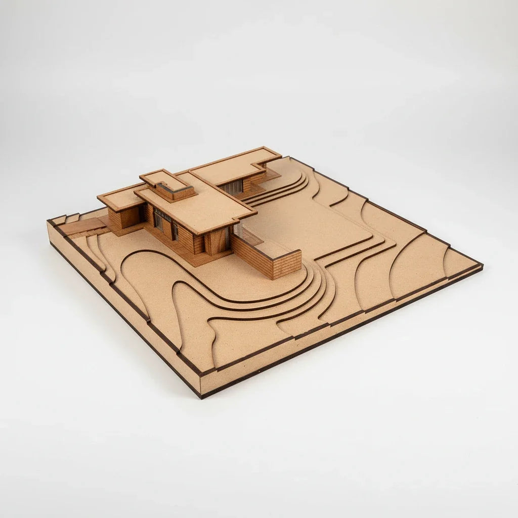 Little Building Co. Herbert and Katherine Jacobs House – wooden model kit, photo 4