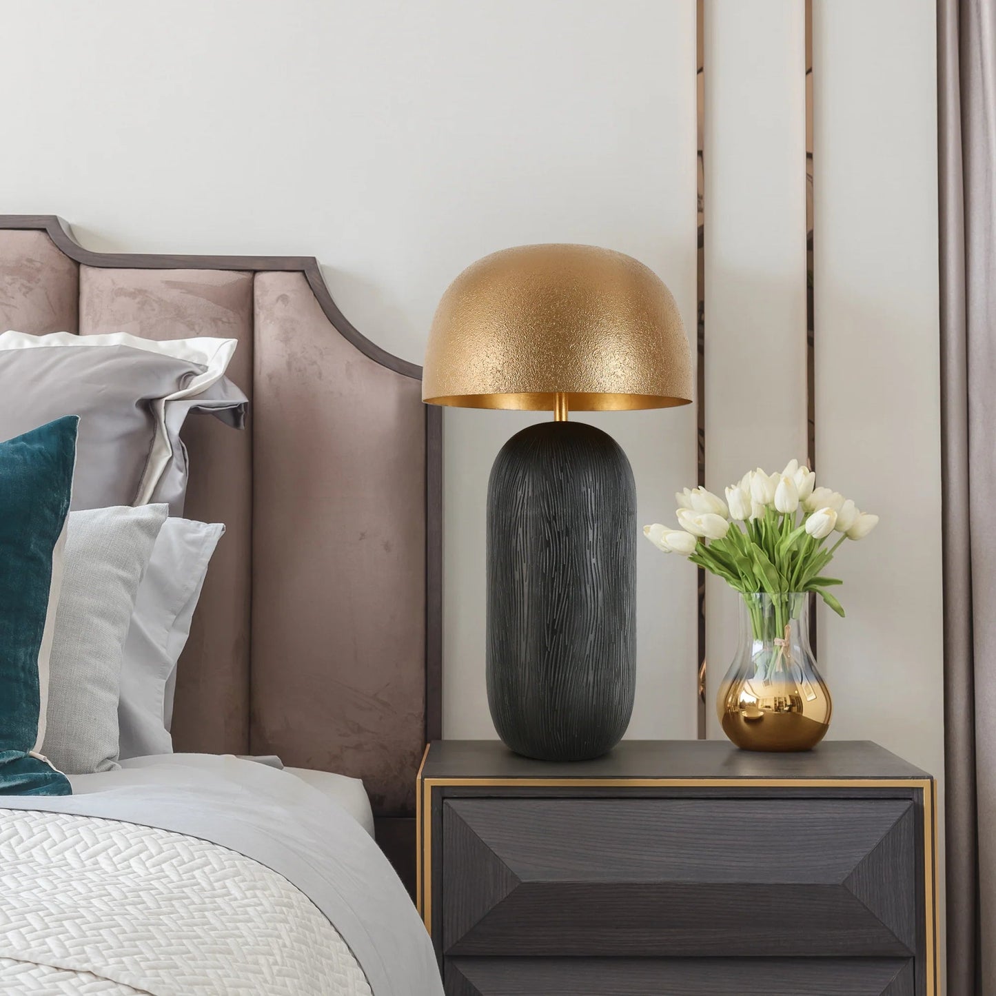 Vintage Gold Black Table Lamp Ha05027 - LNC Home