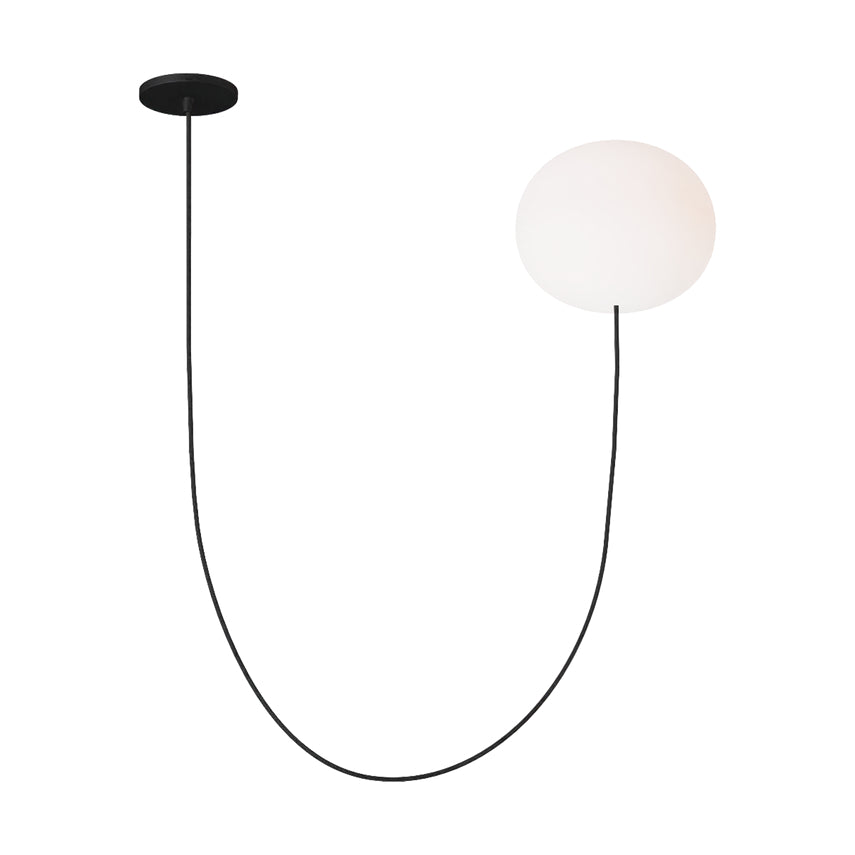Helium 21-inch Matte Black LED Globe Chandelier by Visual & Comfort & Co