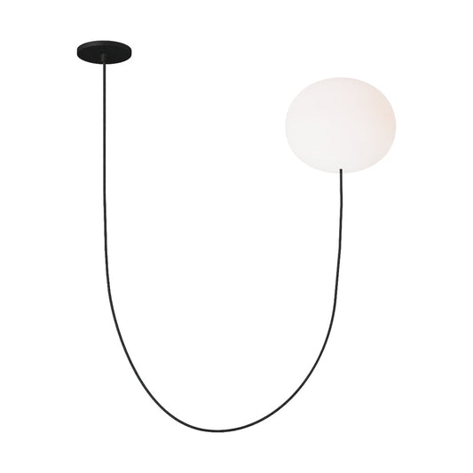 Helium 21-inch Matte Black LED Globe Chandelier by Visual & Comfort & Co
