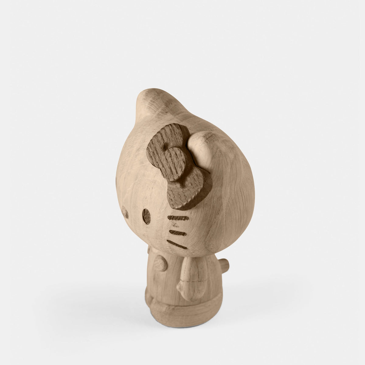Boyhood Hello Kitty wooden figure in oak, view 5 (image 5)