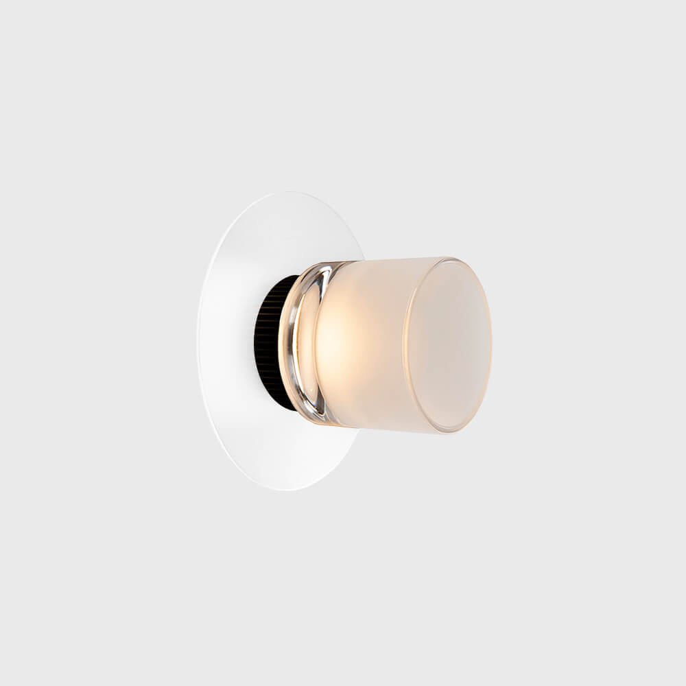 Hito wall sconce and ceiling light by Viso, Matte White, 3.1 in