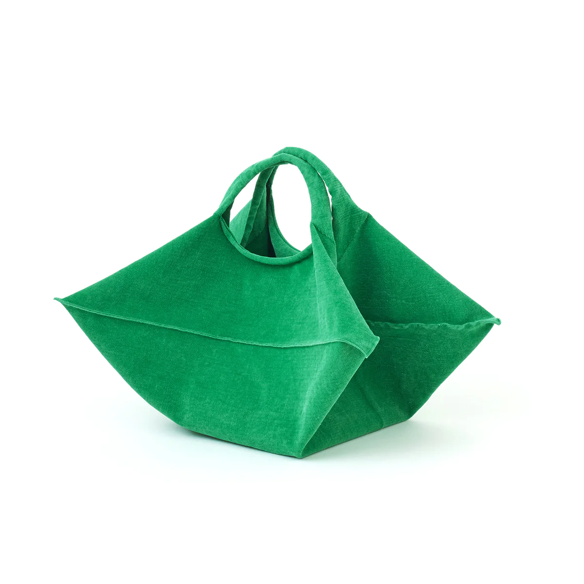 Mate Mono Horn Bag in Green – knit clutch, photo 4