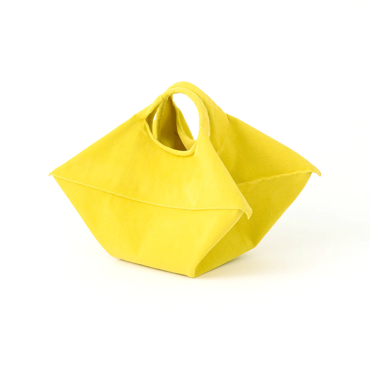 Mate Mono Horn Bag in Yellow – knit clutch, photo 1