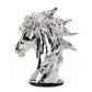 SZ0002 Modern Silver Horse Head Sculpture