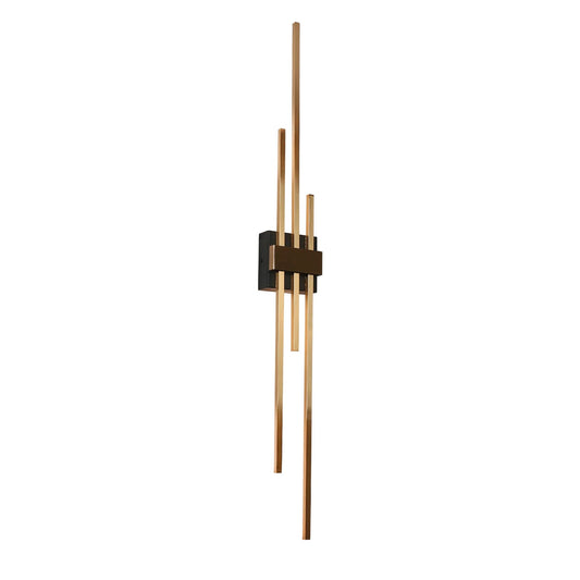 Huia 3 Light LED Wall Sconce Black Brass Ha05083 - LNC Home
