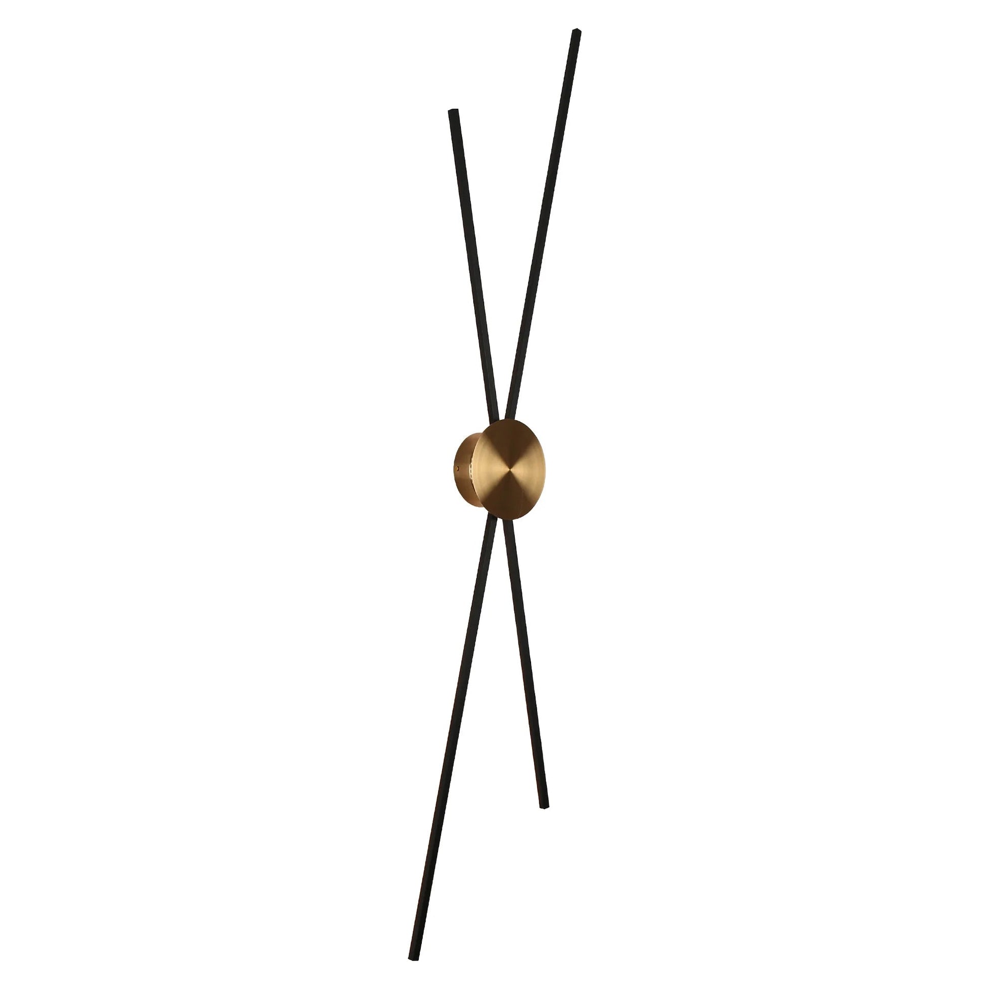 Modern Black Brass LED Wall Sconce Huia Ha05084 - LNC Home