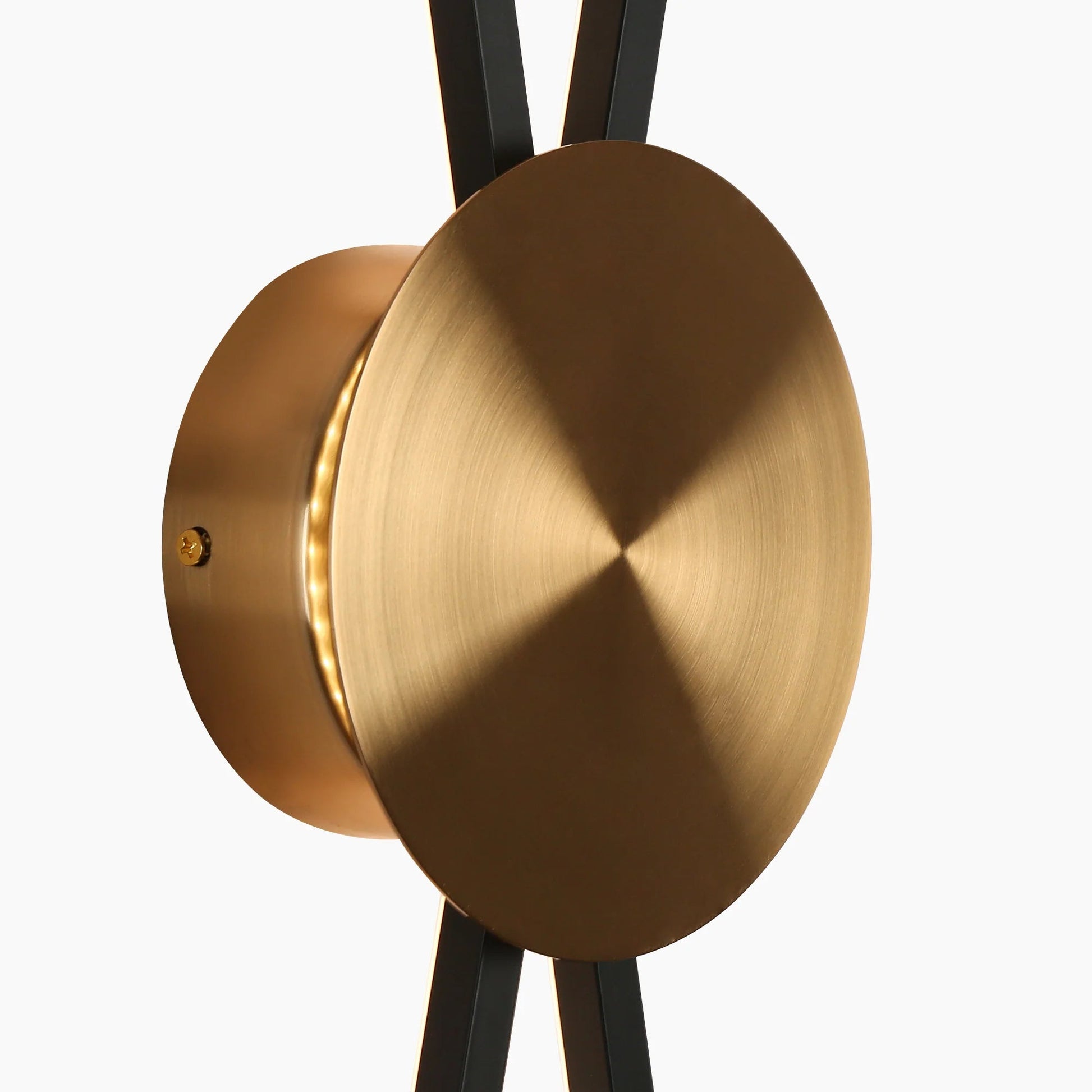 Modern Black Brass LED Wall Sconce Huia Ha05084 - LNC Home