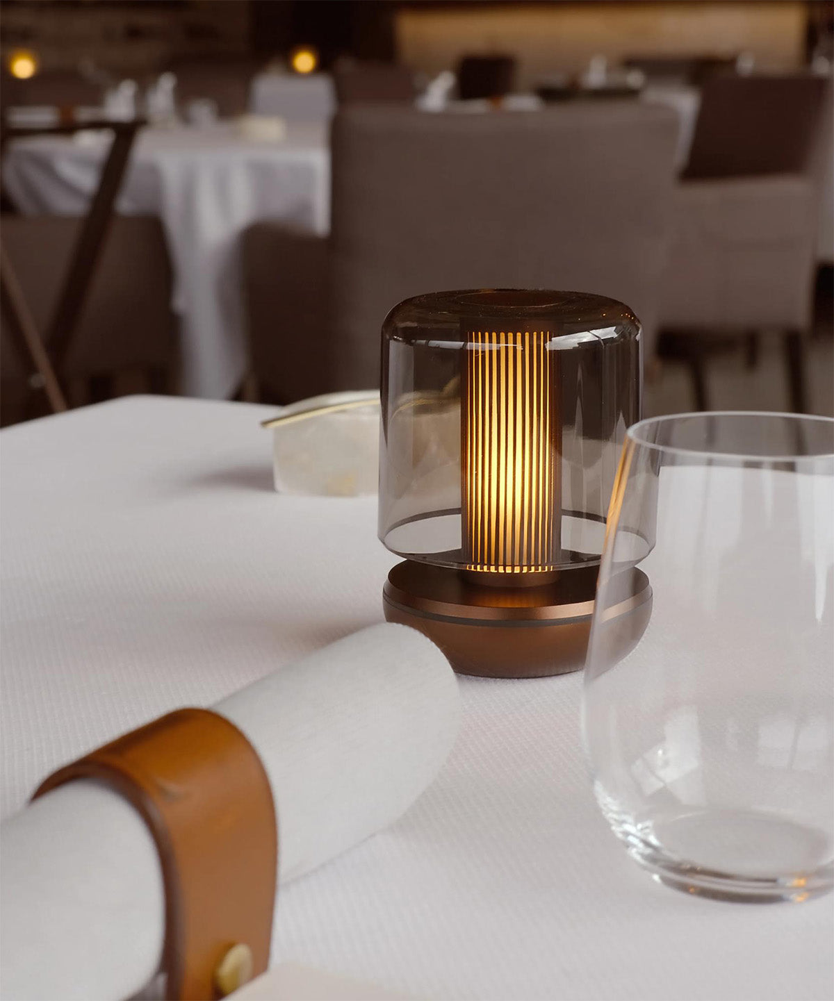 Humble Firefly V2 Cordless Table Lamp by Humble, Bronze with Smoked Shade (image 21)