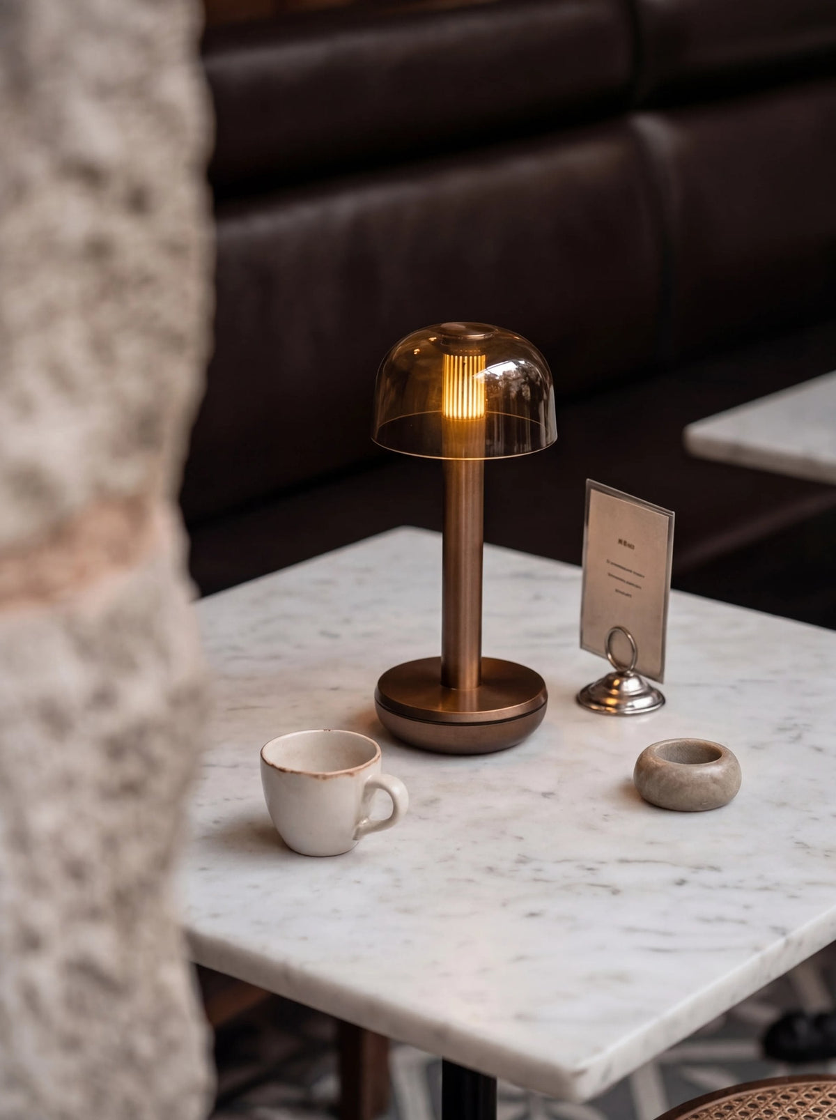 Humble Two V2 Cordless Table Lamp by Humble, Bronze with Smoked Shade (image 14)