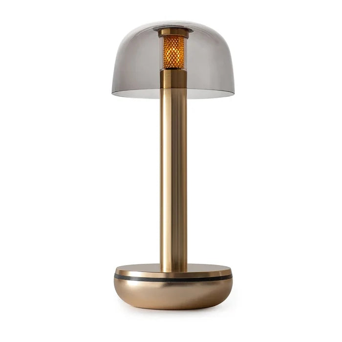 Humble Two V2 Cordless Table Lamp by Humble, Gold with Smoked Shade (image 9)