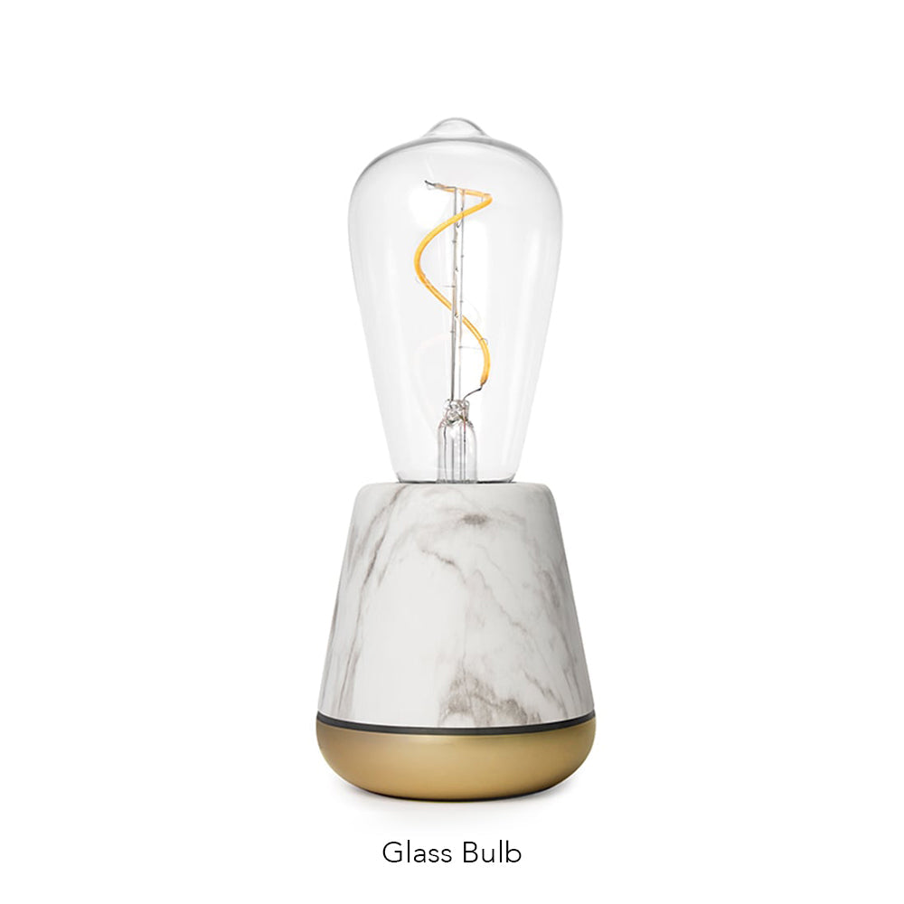 Humble One Cordless Table Lamp by Humble, White Marble (image 8)