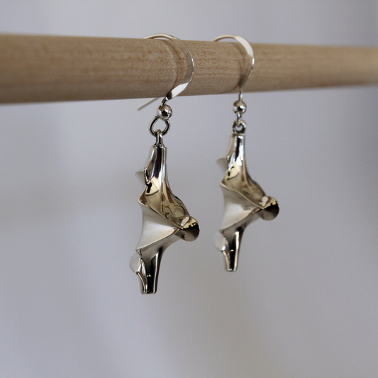 Design Classics Kuen Surface earrings sterling silver earrings, photo 1
