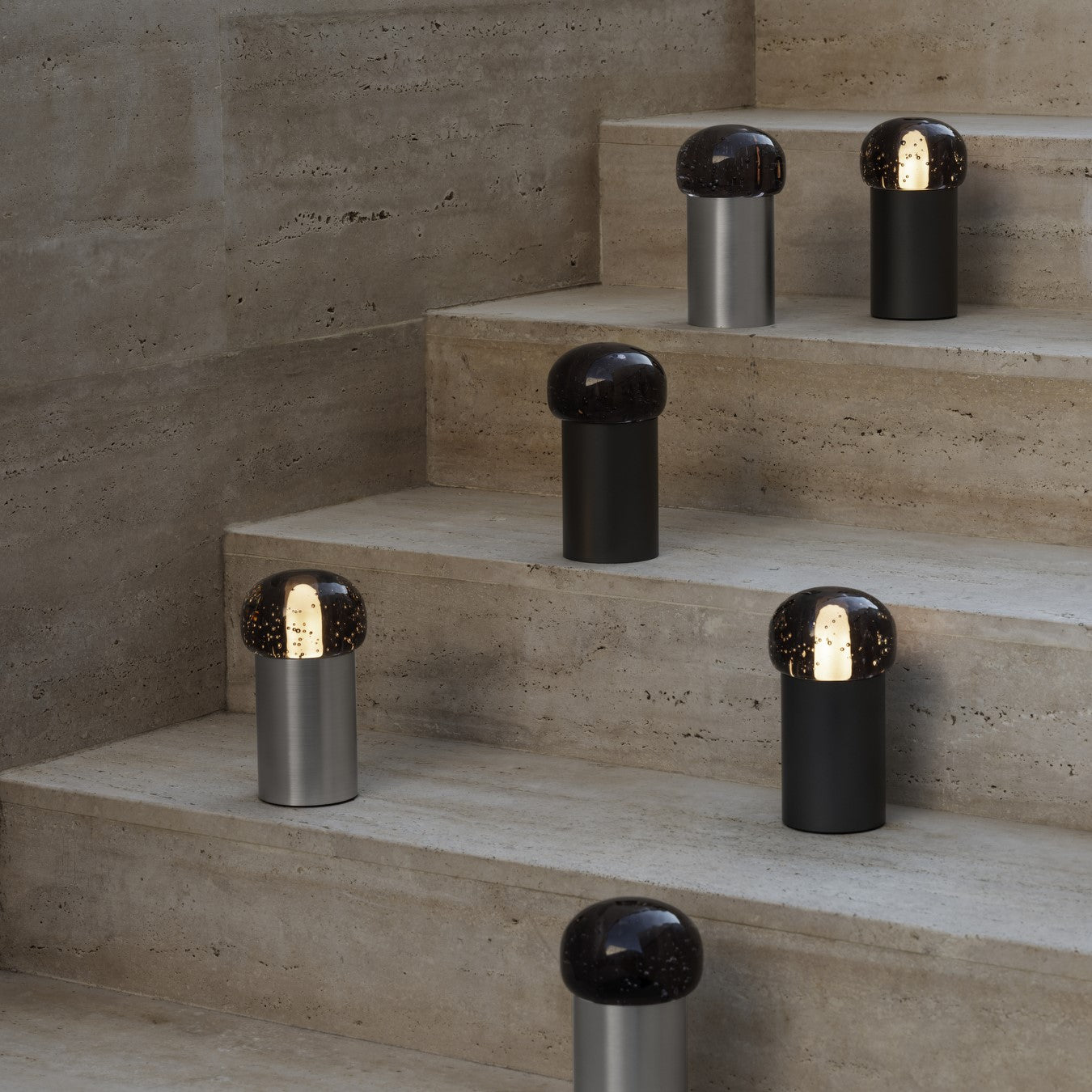 blomus Iris Lamp Mobile Rechargeable LED Gunmetal