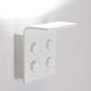 Modern aluminum wall sconce in white finish with 3000K warm LED for bedrooms, hallways, and hotels