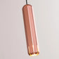 Close-up of Brixton gcopper spot pendant light with integrated 8W LED, perfect accent lighting for living room or hallway