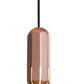 Modern industrial copper pendant light, Innermost Brixton, featuring an integrated dimmable LED for office conference rooms.