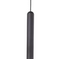 Detailed view of the Innermost Brixton graphite pendant's durable aluminum and stainless steel construction, ideal for lofts.