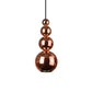 Copper bubble pendant lamp for statement lighting in hallways and lofts