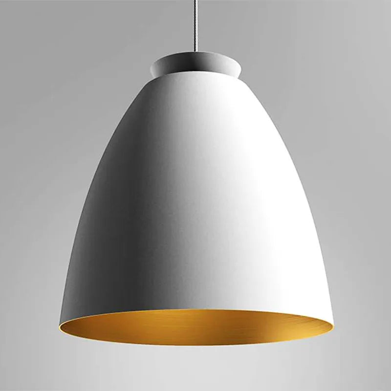Aluminum Pendant Lighting Fixture with Gold Lining – Chelsea Light by Innermost for Interiors