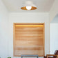 Elegant Chelsea dimmable LED ceiling fixture by Innermost, ideal for bedroom lighting.