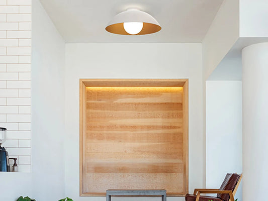 Elegant Chelsea dimmable LED ceiling fixture by Innermost, ideal for bedroom lighting.