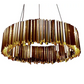 Designer Chandelier by Tom Kirk – Facet Series in Polished Reflective Metal Bronze finish