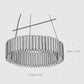 Architectural lighting: Facet 100 large stainless steel ceiling fixture