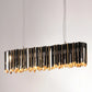 Geometric design Facet series light fixture for modern bedroom aesthetics.