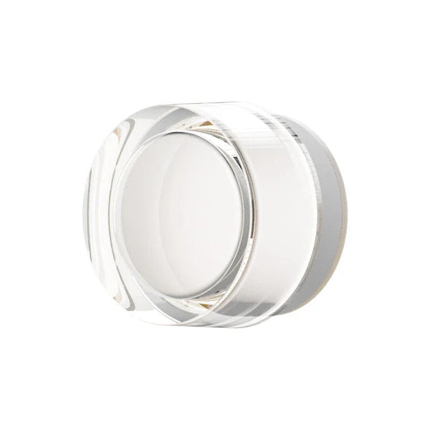 Sleek modern LED flush mount light fixture for low ceiling living room residential use.