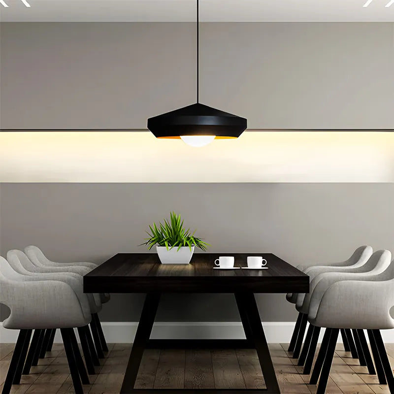 Designer Hoxton 50cm industrial dome ceiling light for dining room