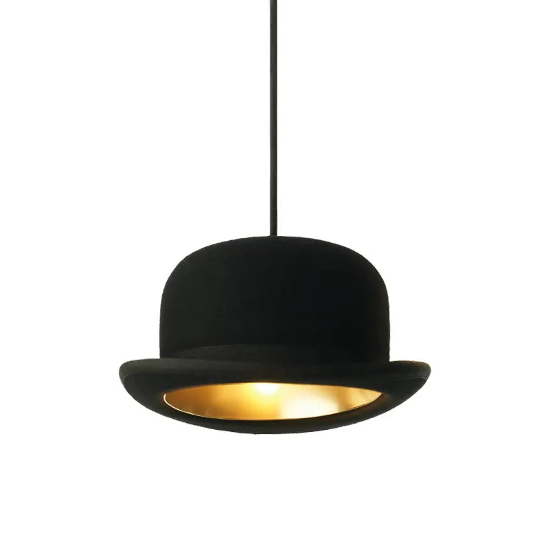 Innermost Jeeves Black lampshade with gold interior on a white background
