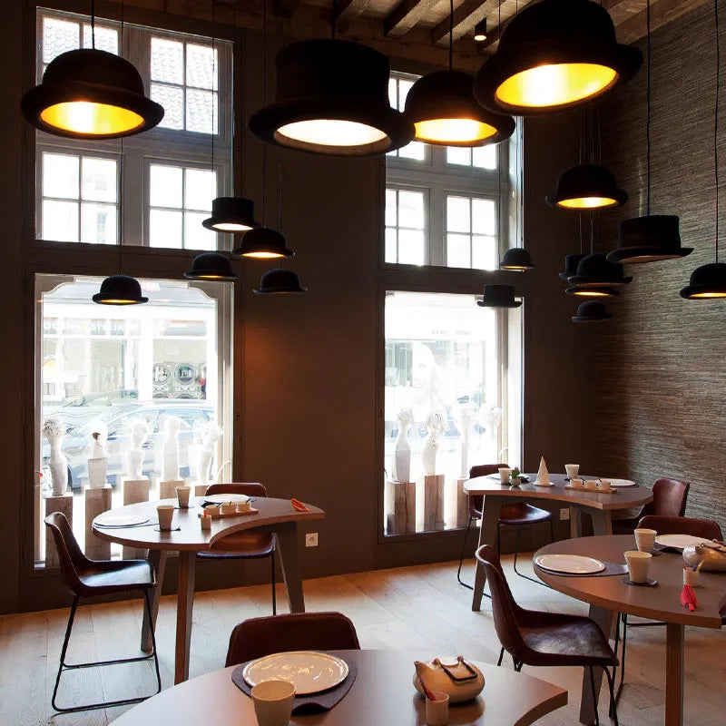 Jeeves pendant lamp for dining room, office, or boutique hotel lighting and hospitality projects.
