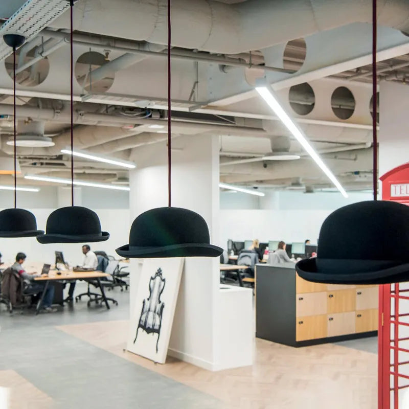 Jake Phipps bowler hat light – LED pendant for home or commercial use