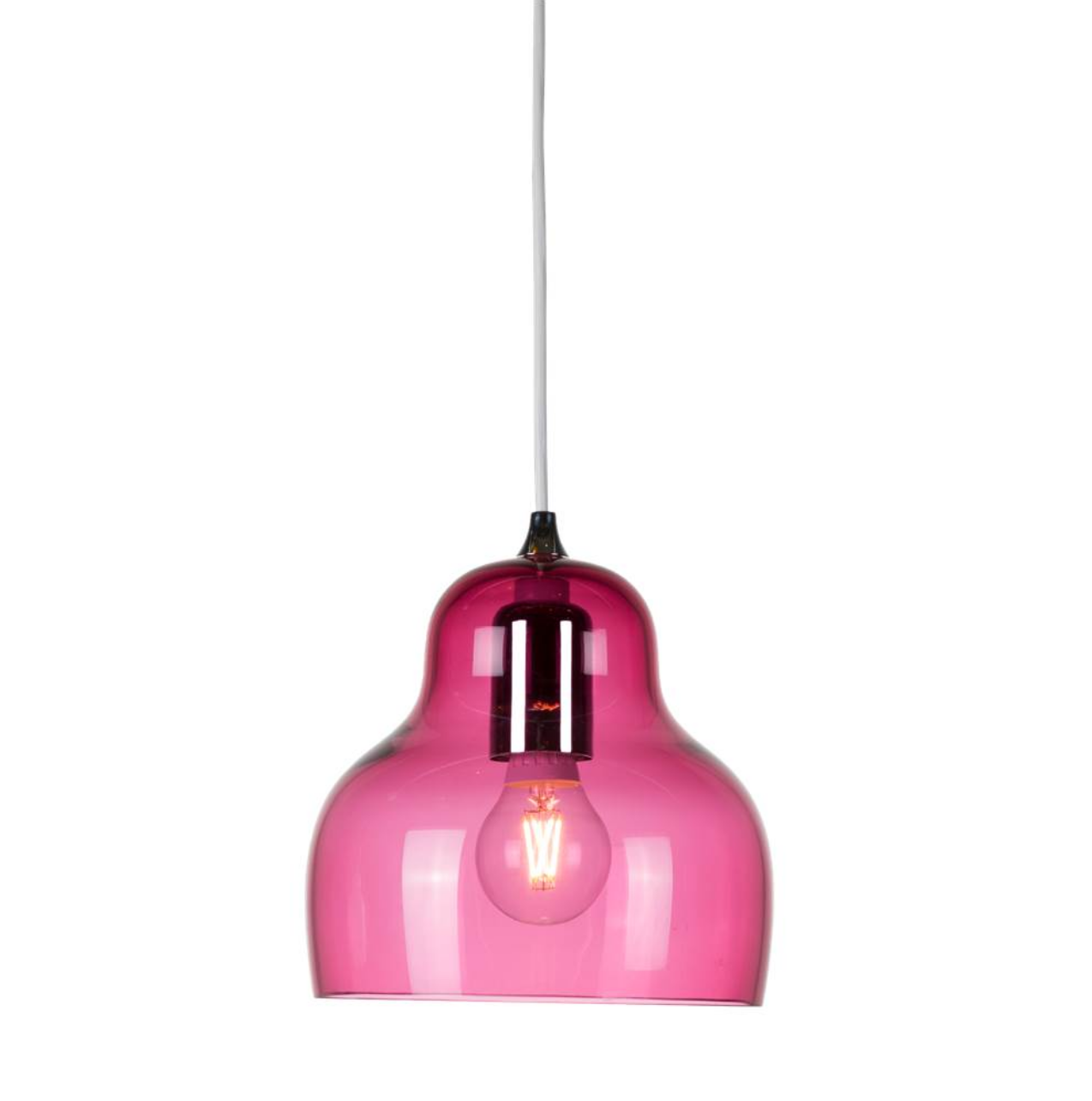 Czech red glass designer lighting fixture for creative office or home settings