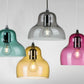 Colorful hanging light with soft diffused glow for living room and workspace décor