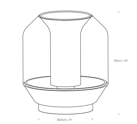 Lateralis ambient light fixture with inline rotary dimmer switch