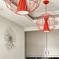 Red Latitude Pendant Light with adjustable spotlight by Innermost PL089330