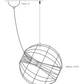 Directional LED spotlight pendant for retail and office settings line drawing