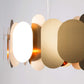 Innermost Panel 115 suspension light in brushed brass with 12 G9 bulbs
