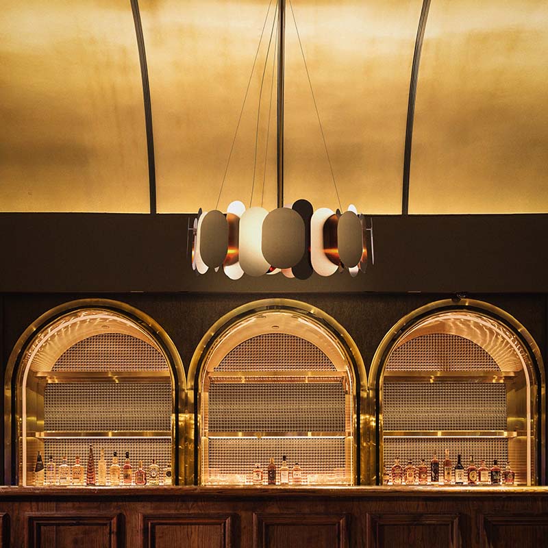 modern brass suspension chandelier ideal for upscale dining areas